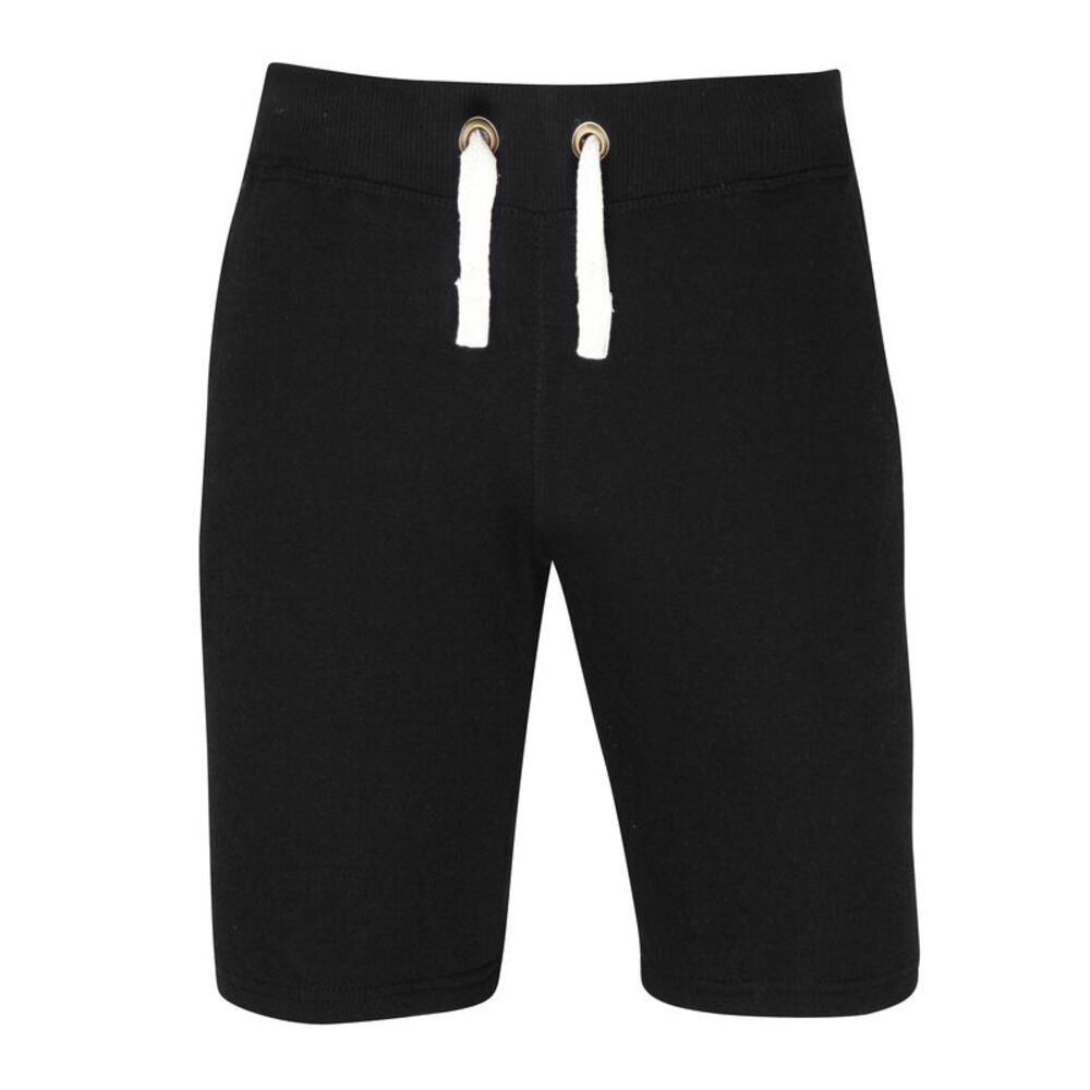 AWDis Hoods Mens Cotton Plain Heavyweight Casual Summer Campus Shorts /Bottoms /
